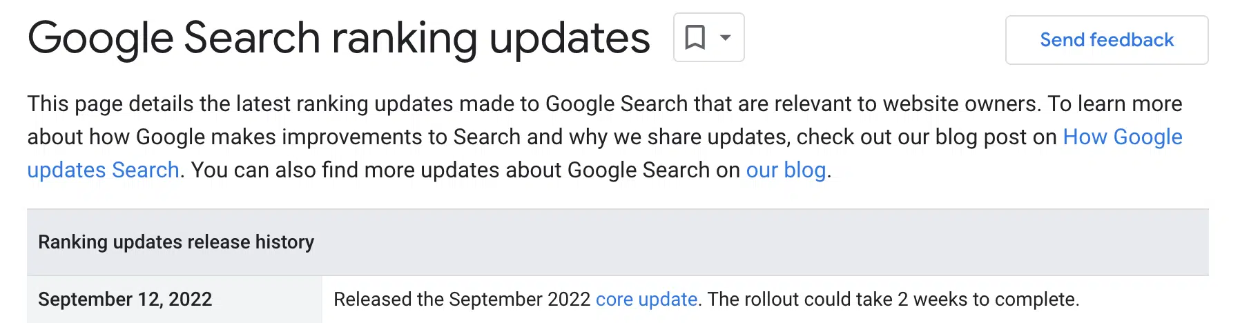 Aktualizacja głównego algorytmu Google - wrzesień 2022 r.